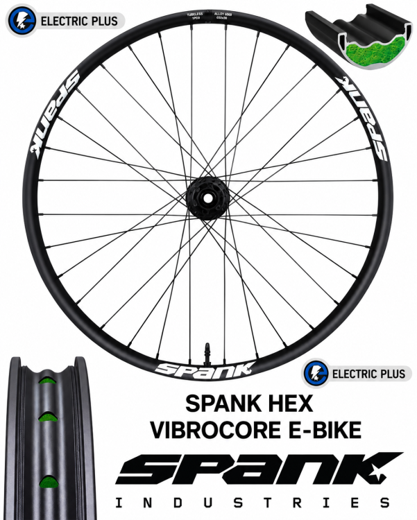 גלגל אחורי SPANK HEX E-Plus עם חישוק 359 Vibrocore