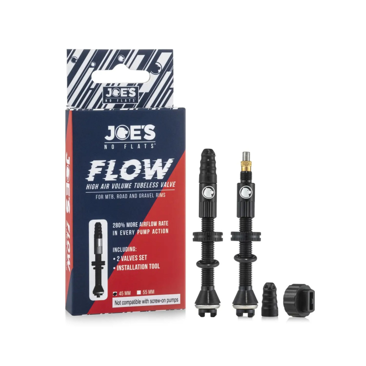 זוג ונטילים לטיובלס JOE'S FLOW בנפח אוויר גבוה 45 מ״מ
