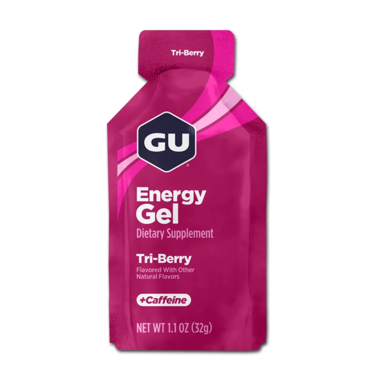 ג׳ל אנרגיה GU Tri-Berry בטעם פירות יער עם קפאין