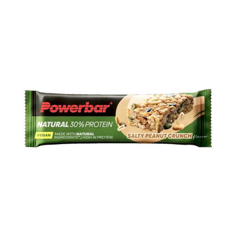 חטיף חלבון טבעוני PowerBar Natural Protein Salty Peanut Crunch בוטנים מלוחים 40 גרם