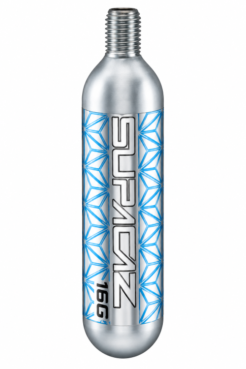 בלון ניפוח CO2 לאופניים Supacaz QuickFix 16 גרם עם הברגה