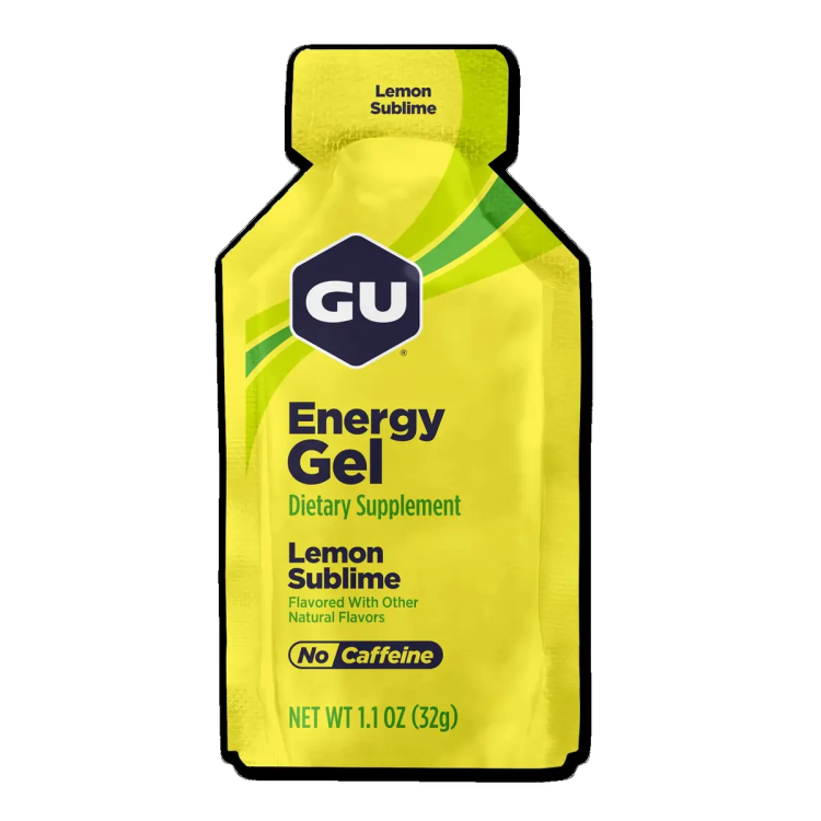 ג׳ל אנרגיה GU Lemon Sublime בטעם לימון ללא קפאין